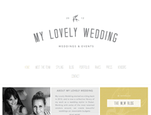 Tablet Screenshot of mylovelywedding.com