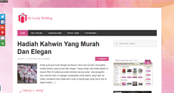 Desktop Screenshot of mylovelywedding.net
